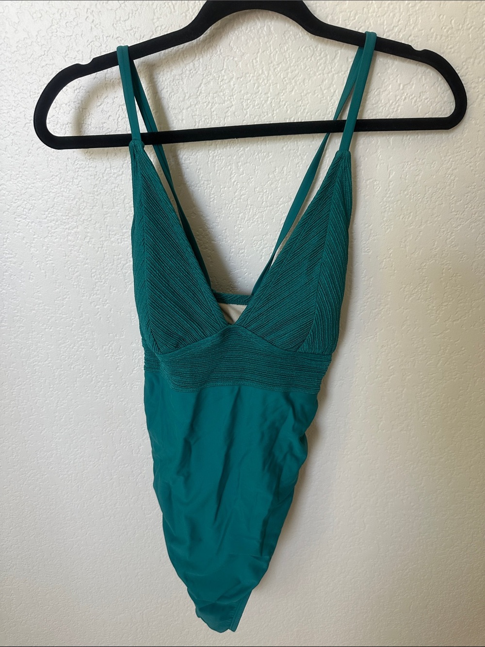 Kona Sol Teal Green One-Piece Swimsuit